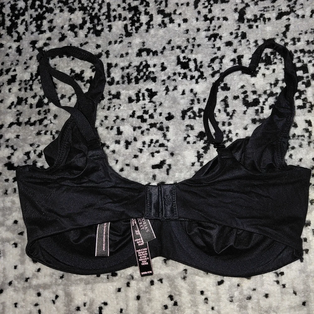 NWT Victoria's Secret Body by Victoria Unlined Demi Bra 32DD Solid Black - Picture 9 of 16